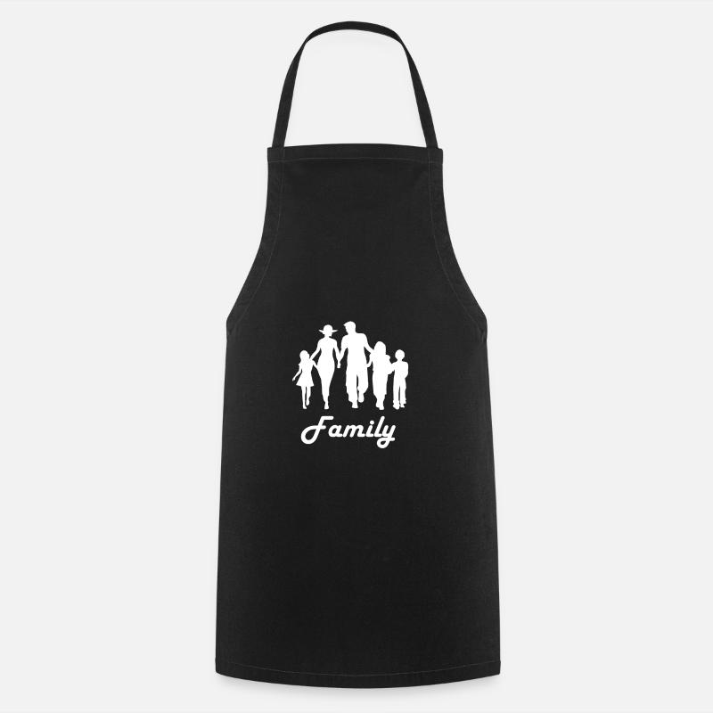 Familles - Tablier de cuisine - noir