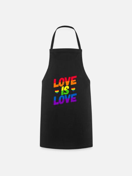Homosexualität LGBT CSD Gay Pride - Kochschürze - Schwarz