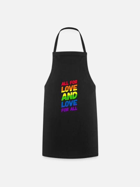 Homosexualität LGBT CSD Gay Pride - Kochschürze - Schwarz