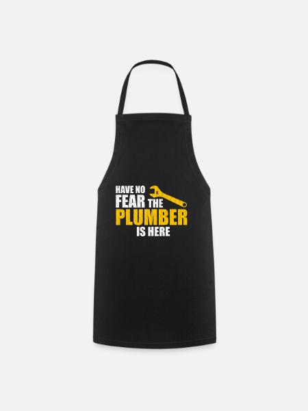 plumber - Cooking Apron - black