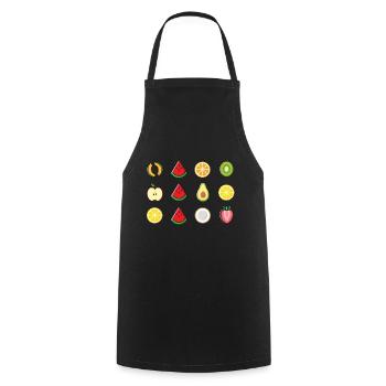 Summer fruits melons jackpot summer gift idea - Cooking Apron - black - Front - AI Model Male 185 dark (185cm)