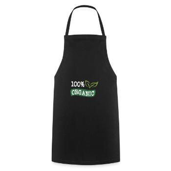 Go 100% bio & bio végétalien végétarien végétalien - Tablier de cuisine - noir - Devant - AI Model Male 185 dark (185cm)