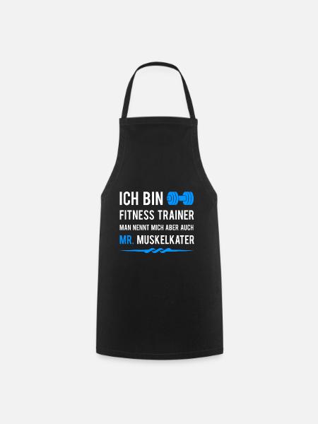 Fitnesstrainer - Kochschürze - Schwarz