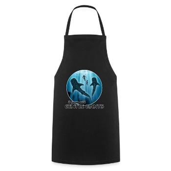 Whale sharks - Cooking Apron - black - Front - AI Model Male 185 dark (185cm)