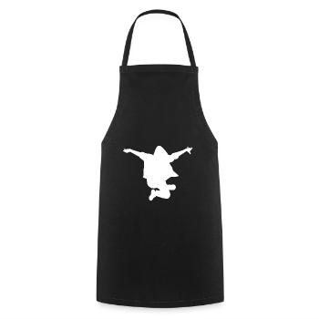 Idée cadeau breakdance - Tablier de cuisine - noir - Devant - AI Model Male 185 dark (185cm)