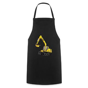Bagger Cadeau idée cadeau - Tablier de cuisine - noir - Devant - AI Model Male 185 dark (185cm)