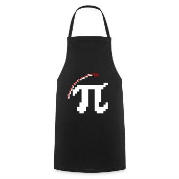 Pixel Pi Symbol - Kochschürze - Schwarz - Vorne - AI Model Male 185 dark (185cm)