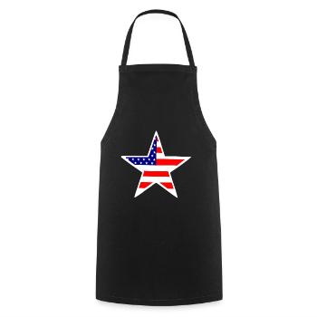 US Star - Cooking Apron - black - Front - AI Model Male 185 dark (185cm)