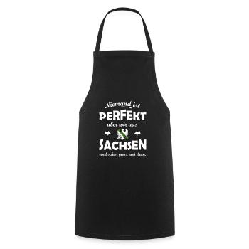 The perfect Saxons - Cooking Apron - black - Front - AI Model Male 185 dark (185cm)