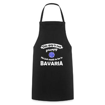 Bavarian homeland - Cooking Apron - black - Front - AI Model Male 185 dark (185cm)