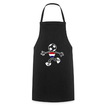 Les fans néerlandais - Tablier de cuisine - noir - Devant - AI Model Male 185 dark (185cm)