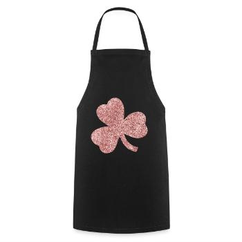 St. Patrick's Day Irland Geschenkidee Kleeblatt - Kochschürze - Schwarz - Vorne - AI Model Male 185 dark (185cm)