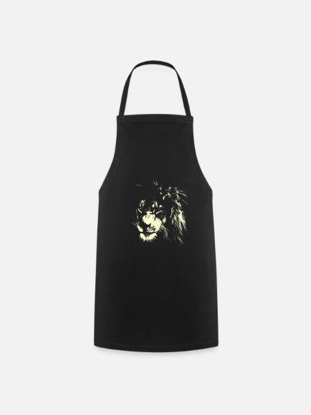 Léo AFRIQUE CAT SAVANNE - Tablier de cuisine - noir
