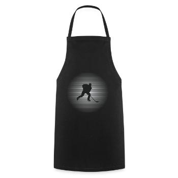 Eishockey - Kochschürze - Schwarz - Vorne - AI Model Male 185 dark (185cm)