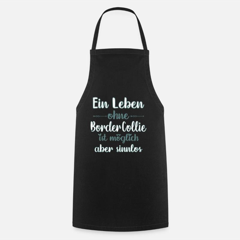 Border Collie - Kochschürze - Schwarz