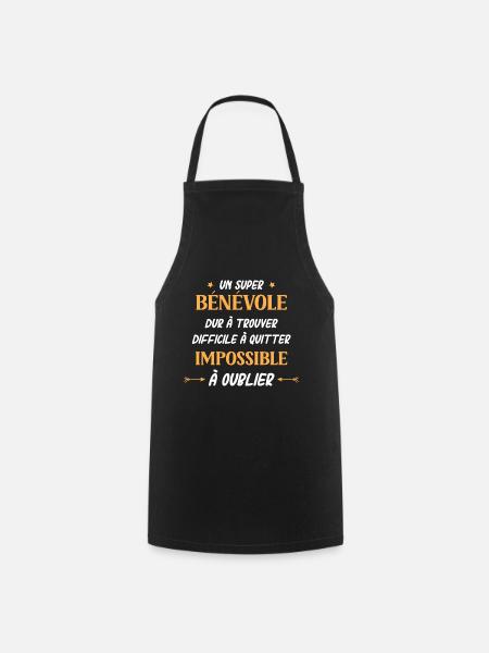 Super bénévole - Tablier de cuisine - noir