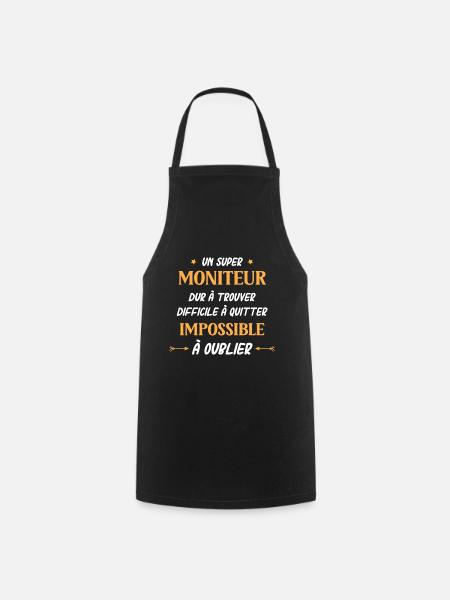 Super moniteur - Tablier de cuisine - noir