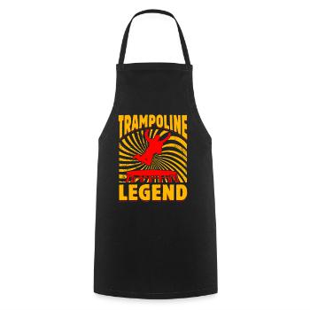 Trampolin-Legende - Kochschürze - Schwarz - Vorne - AI Model Male 185 dark (185cm)
