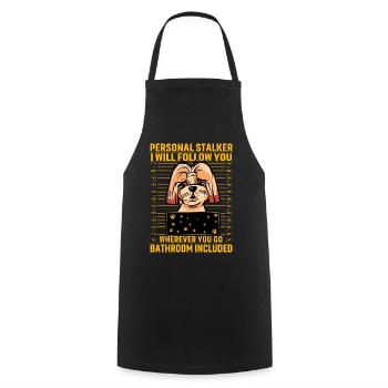 Shih Tzu Stalker - Tablier de cuisine - noir - Devant - AI Model Male 185 dark (185cm)
