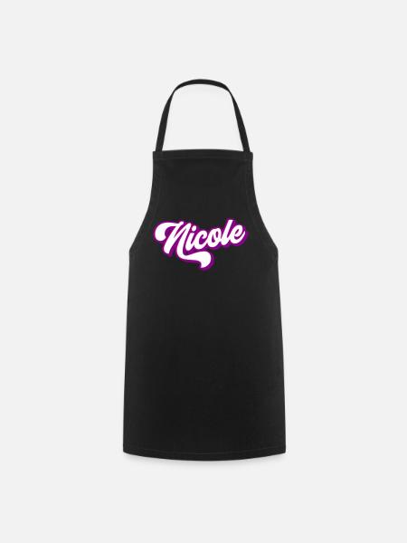 Nicole | Farben änderbar - Kochschürze - Schwarz