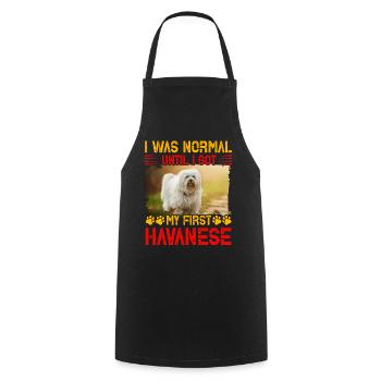 I was normal until I got my first Havanese - Kochschürze - Schwarz - Vorne - AI Model Male 185 dark (185cm)
