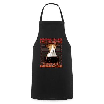 Jack Russell Terrier dicton drôle - Tablier de cuisine - noir - Devant - AI Model Male 185 dark (185cm)