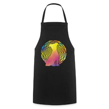 Jack Russell - Cooking Apron - black - Front - AI Model Male 185 dark (185cm)