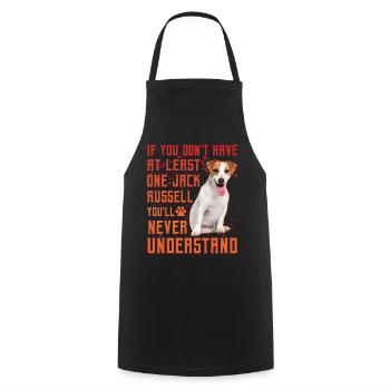 Jack Russell - Cooking Apron - black - Front - AI Model Male 185 dark (185cm)