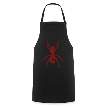 fourmi - Tablier de cuisine - noir - Devant - AI Model Male 185 dark (185cm)