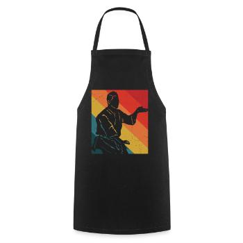 Wing Chun Kung Fu - Tablier de cuisine - noir - Devant - AI Model Male 185 dark (185cm)