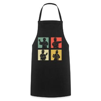 Wing Chun Kung Fu - Tablier de cuisine - noir - Devant - AI Model Male 185 dark (185cm)