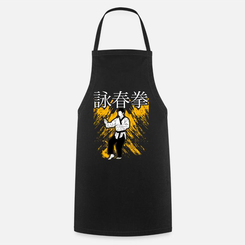 Wing Chun - Tablier de cuisine - noir