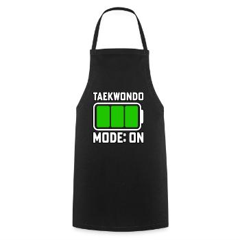 Taekwondo-Modus Ein - Kochschürze - Schwarz - Vorne - AI Model Male 185 dark (185cm)