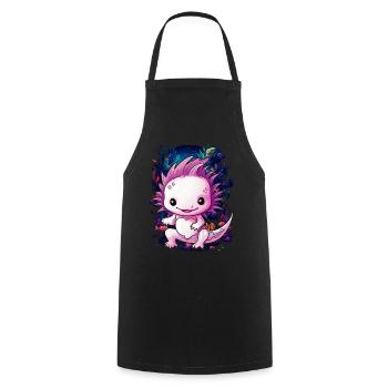 Axolotl - Tablier de cuisine - noir - Devant - AI Model Male 185 dark (185cm)