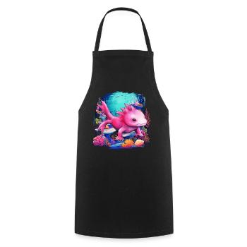 Axolotl - Tablier de cuisine - noir - Devant - AI Model Male 185 dark (185cm)