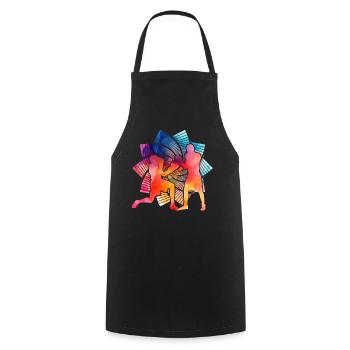 Boxing - Cooking Apron - black - Front - AI Model Male 185 dark (185cm)