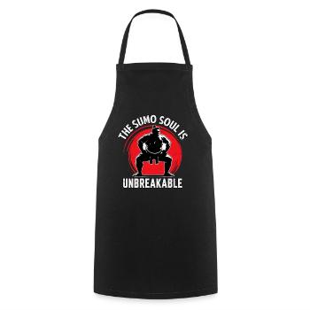 The Sumo Soul is unbreakable - Cooking Apron - black - Front - AI Model Male 185 dark (185cm)