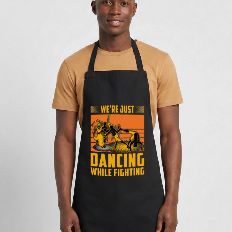 We're just dancing while fighting Cooking Apron