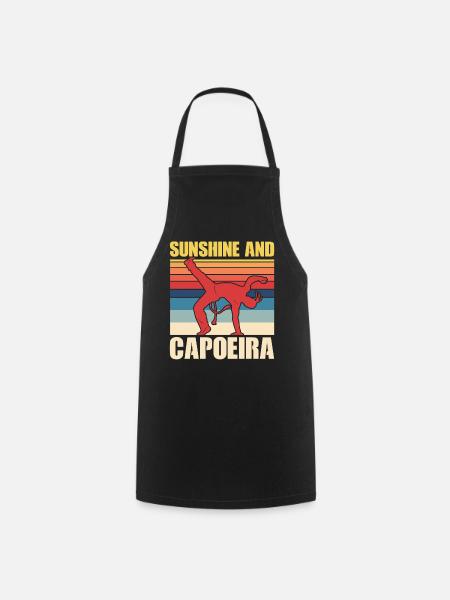 Sonne und Capoeira - Kochschürze - Schwarz