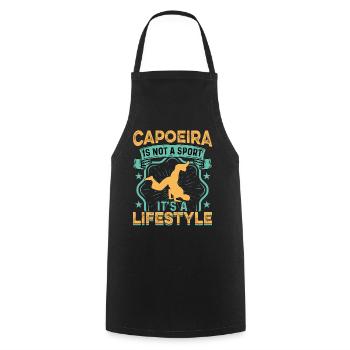 Capoeira it's not a sport it's a lifestyle - Cooking Apron - black - Front - AI Model Male 185 dark (185cm)