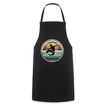Capoeira - Cooking Apron - black - Front - AI Model Male 185 dark (185cm)