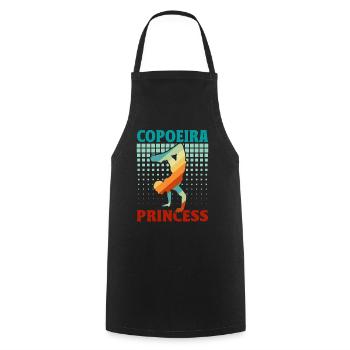 Capoeira Princesse - Tablier de cuisine - noir - Devant - AI Model Male 185 dark (185cm)