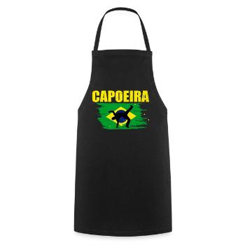 Capoeira - Tablier de cuisine - noir - Devant - AI Model Male 185 dark (185cm)