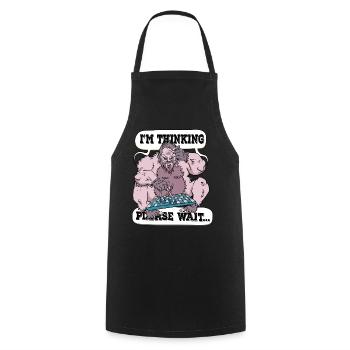 I'm thinking please wait Chess - Cooking Apron - black - Front - AI Model Male 185 dark (185cm)