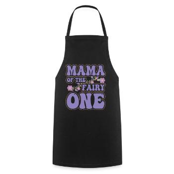 Maman de la fée Une - Tablier de cuisine - noir - Devant - AI Model Male 185 dark (185cm)