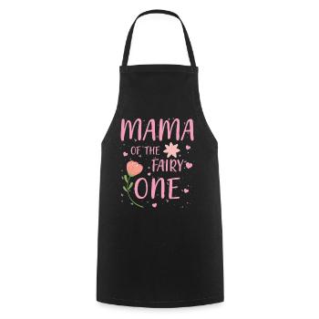 Maman de la fée Une - Tablier de cuisine - noir - Devant - AI Model Male 185 dark (185cm)
