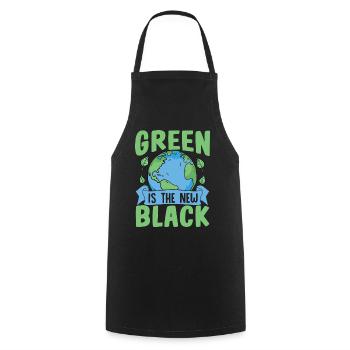 Le vert est le nouveau noir - Tablier de cuisine - noir - Devant - AI Model Male 185 dark (185cm)
