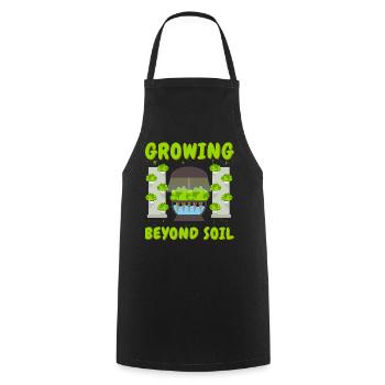 Cultiver au-delà du sol - Tablier de cuisine - noir - Devant - AI Model Male 185 dark (185cm)