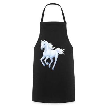 Cheval - Tablier de cuisine - noir - Devant - AI Model Male 185 dark (185cm)