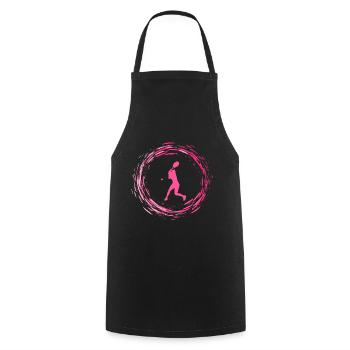 tennis - Tablier de cuisine - noir - Devant - AI Model Male 185 dark (185cm)